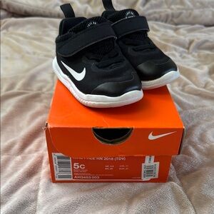Nike Free RN 2018 (TDV) Kids Black Shoes